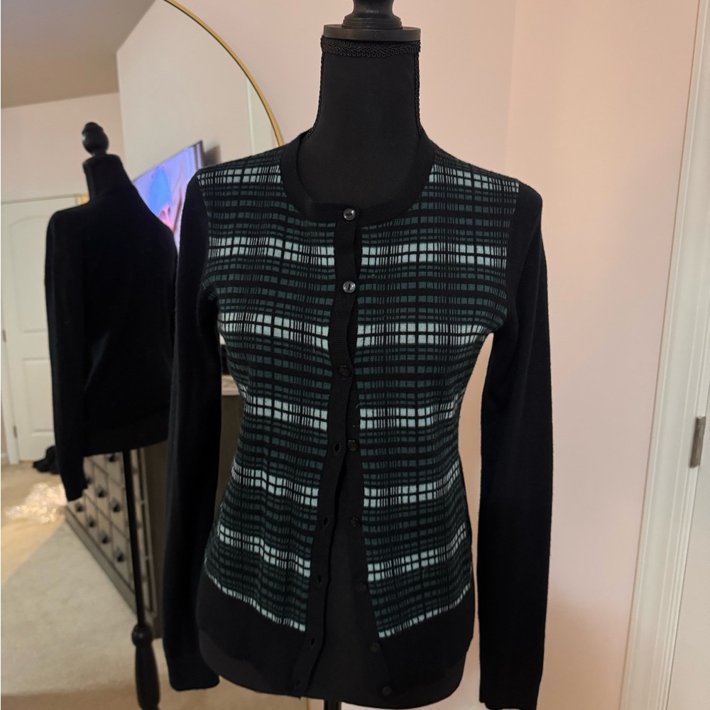 Halogen Black Knit Sweater Ladies Small